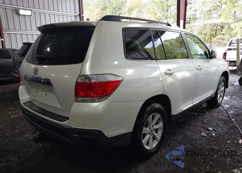 2013 Toyota Highlander Base Plus V6 from USA, damaged, VIN 5TDZK3EH6DS092915